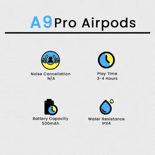 A9 Pro Airpods Black color