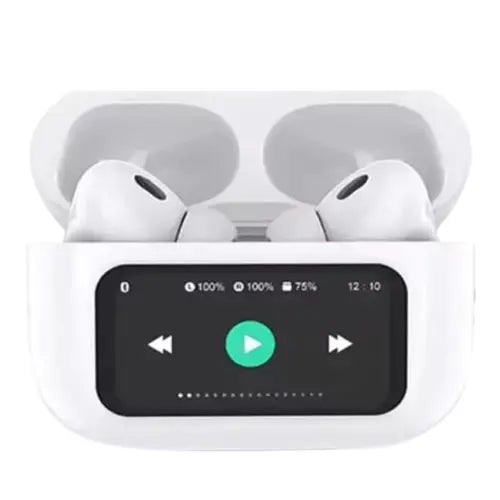 A9 Pro Airpods - A9 Pro Screen Airpods - Touch Screen Airpods - Airpods With Screen - Airpods Pro Anc Airpods - Digital Airpods - Lcd Airpods - Air Pods Pro - Anc Earbuds