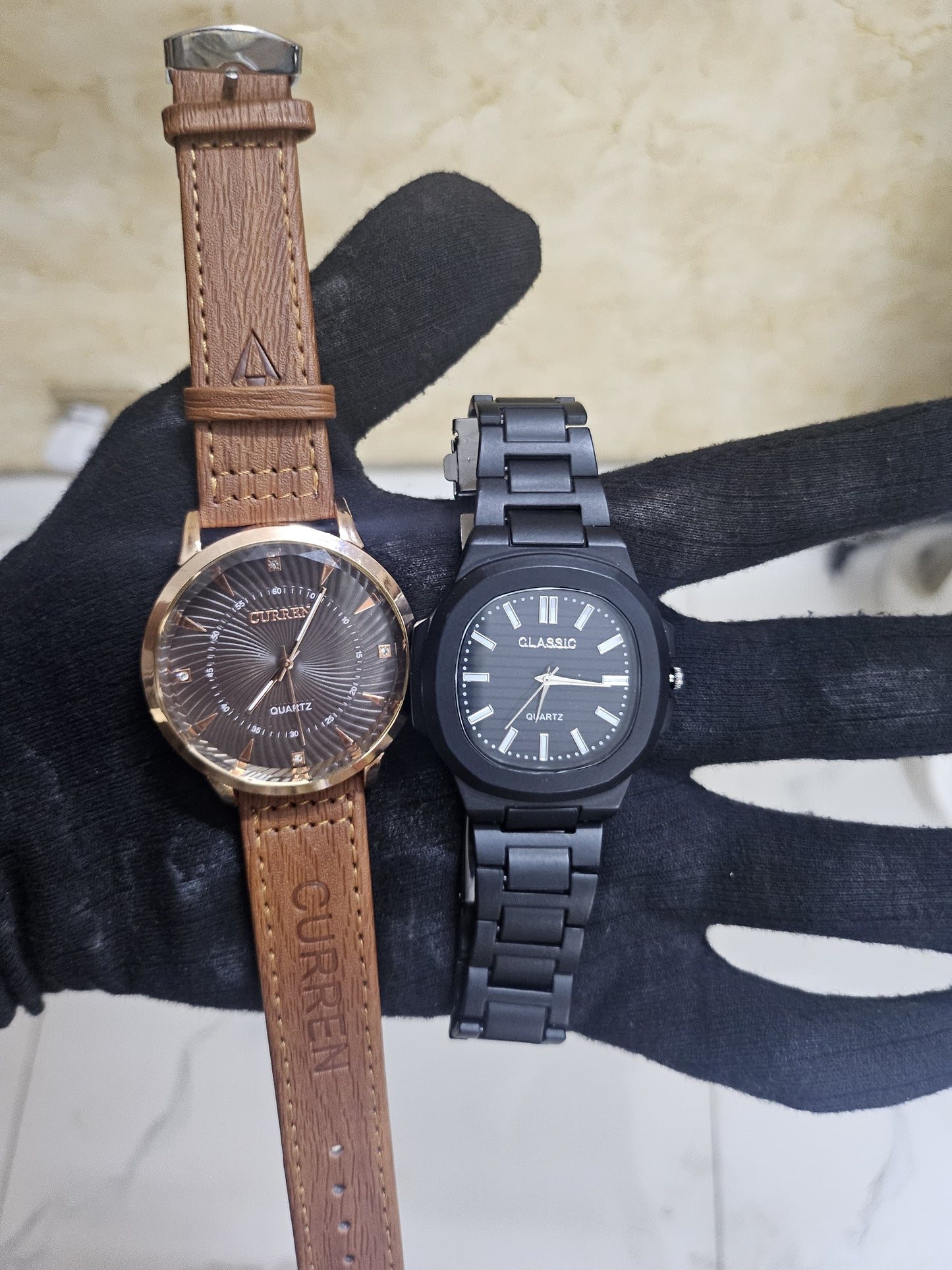 The Ultimate Duo: Brown & Black Watch Bundle (2-in-1 Deal)