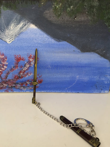 Mini Metalllic Katana/sword Keychain