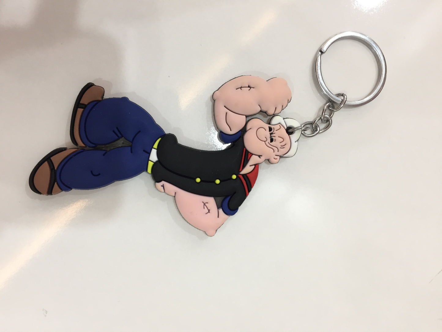 Popeye The Sailor Man Cute Rubber Keychain