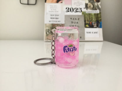 Cute Fanta Can/tin Shaped Keychain