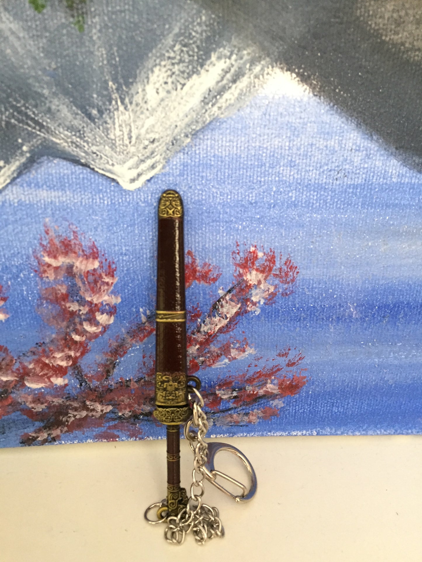 Mini Metalllic Katana/sword Keychain