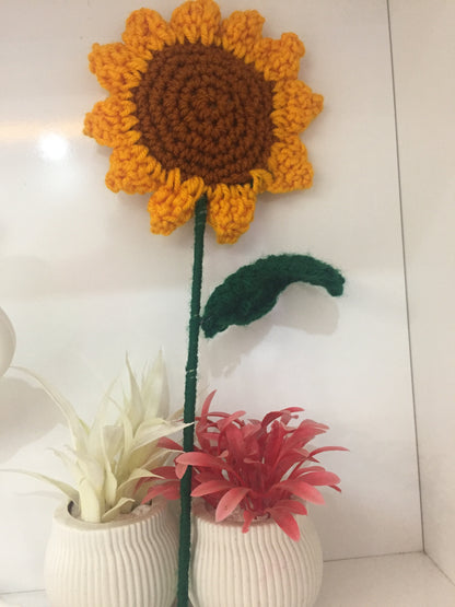 Handmade Crochet Sunflower