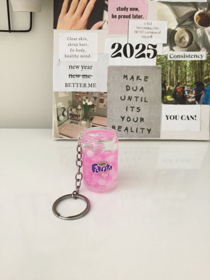 Cute Fanta Can/tin Shaped Keychain