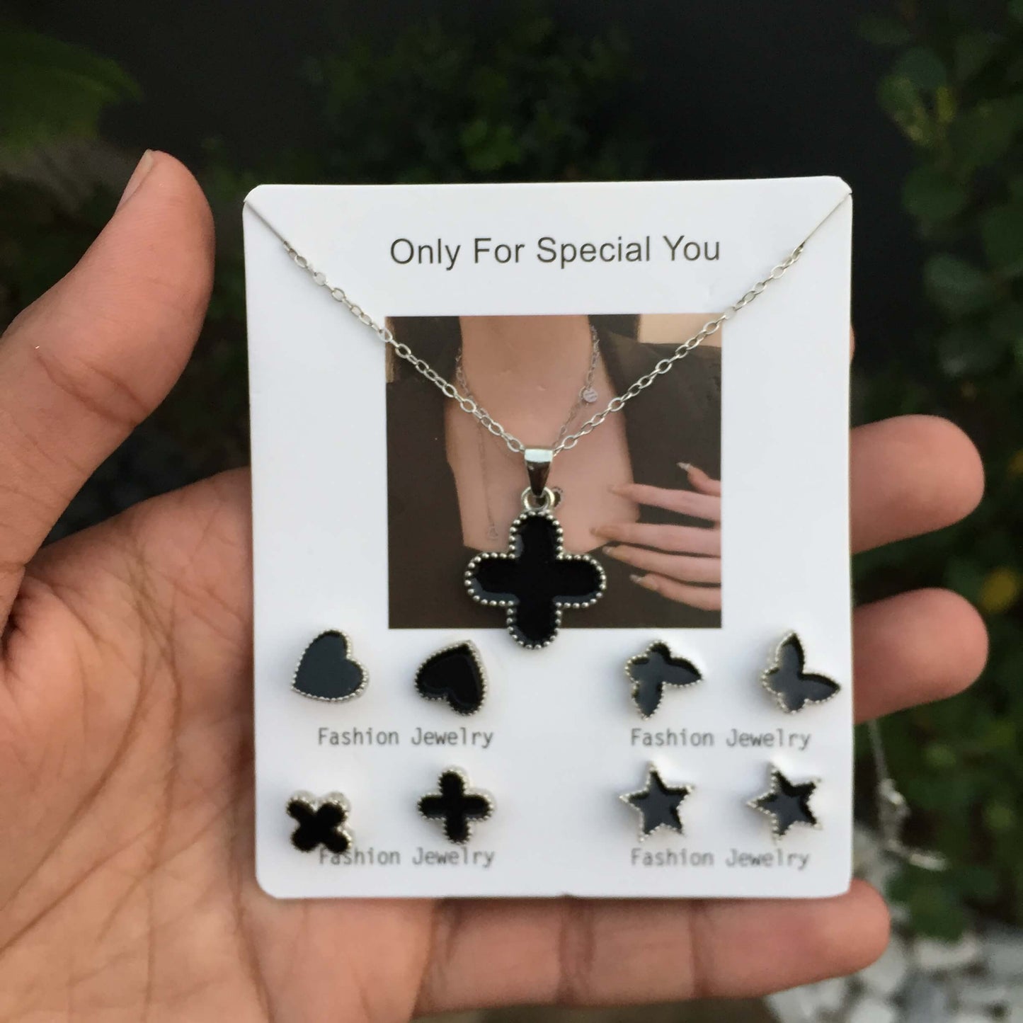 Viral 3-in-1 Aesthetic Jewelry Bundle | Butterfly, Clover & Heart Sets