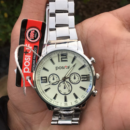 The Ultimate Duo: 2-Piece Luxury Watch Bundle (Silver Chain & Black Leather)