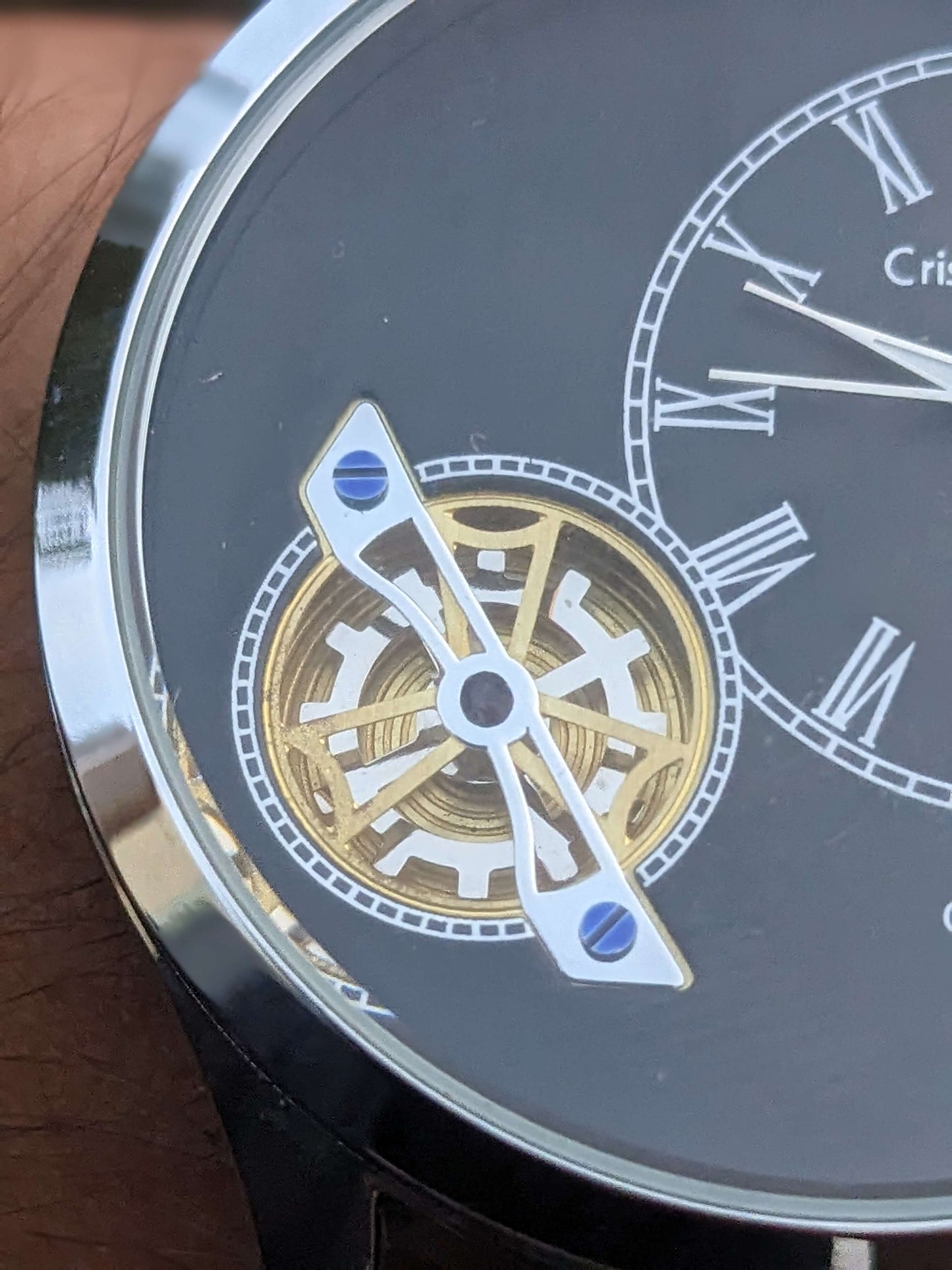 Executive Tourbillon Style Watch | Open Heart Mechanism | Premium Leather Strap