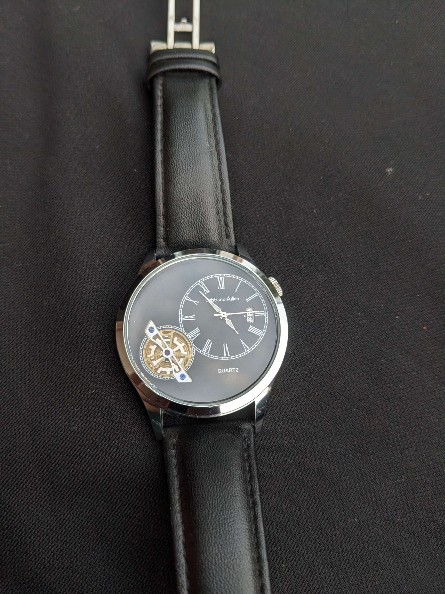 Executive Tourbillon Style Watch | Open Heart Mechanism | Premium Leather Strap