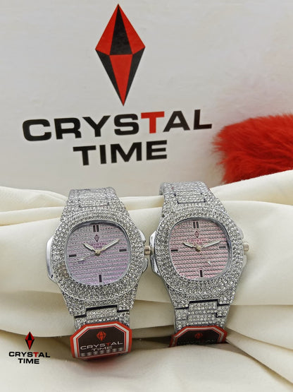 Stunning Multicolored Dial Ladies Crystal Watch Collection Pair✨👑