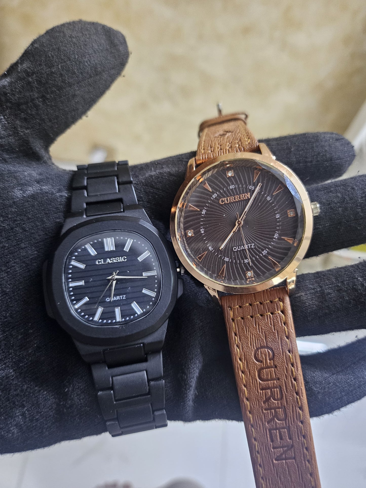 The Ultimate Duo: Brown & Black Watch Bundle (2-in-1 Deal)