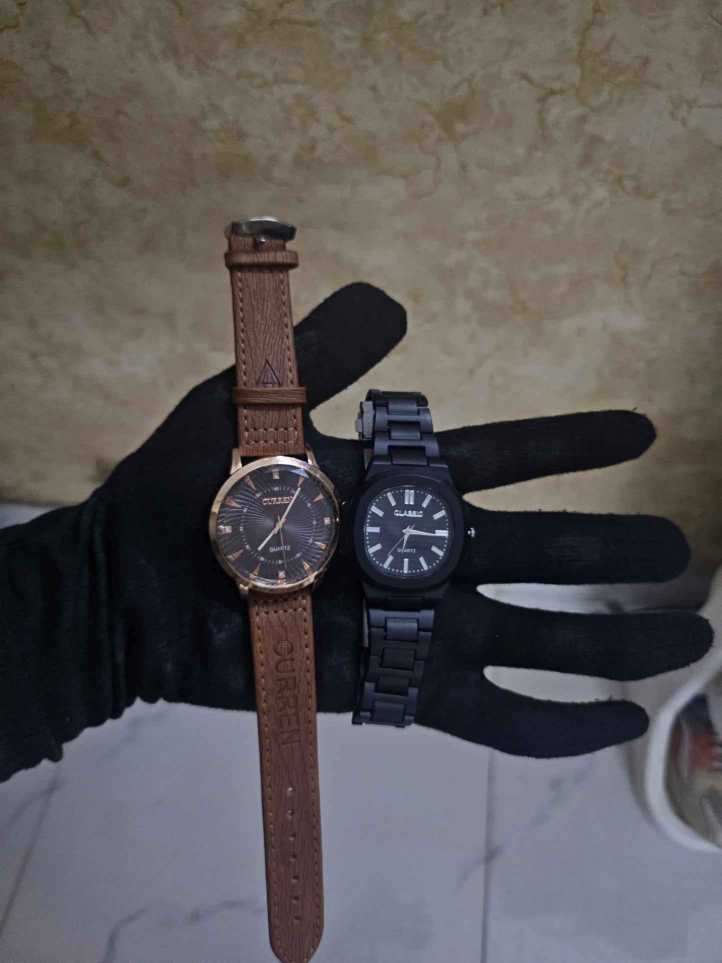 The Ultimate Duo: Brown & Black Watch Bundle (2-in-1 Deal)